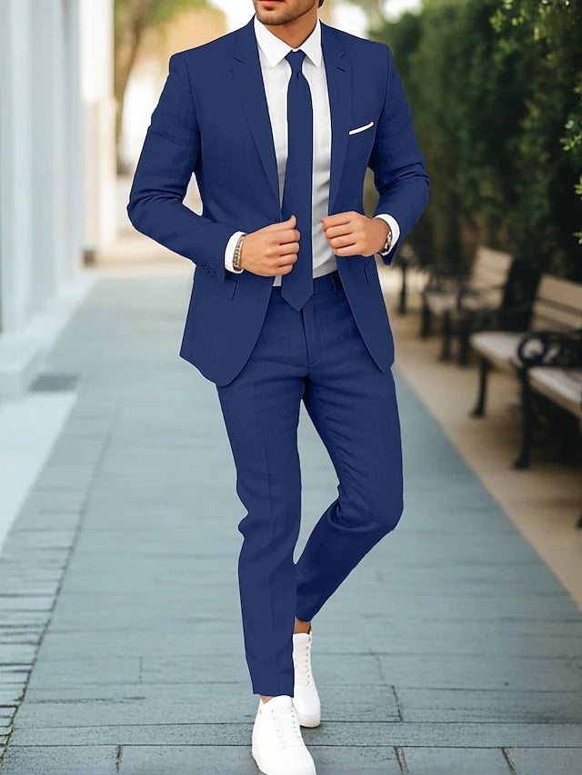 Mode Lumiére™| Costume en lin pour homme