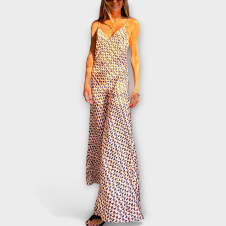 Tove - Robes maxi élégantes avec motif géométrique