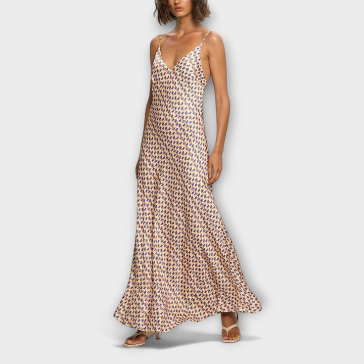 Tove - Robes maxi élégantes avec motif géométrique