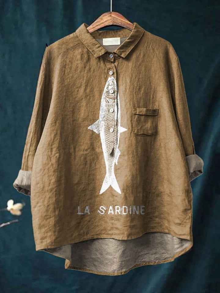 Mode Lumiére™| Chemise Élégante à Motif Adèle