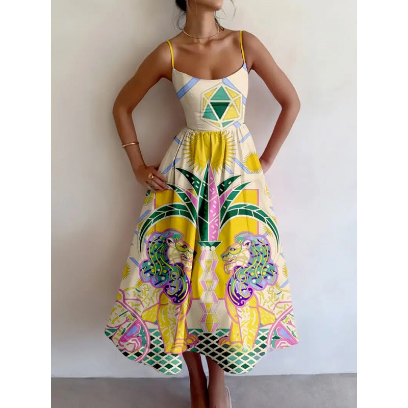 Zephyrelle | Robe Midi Temple Solaire