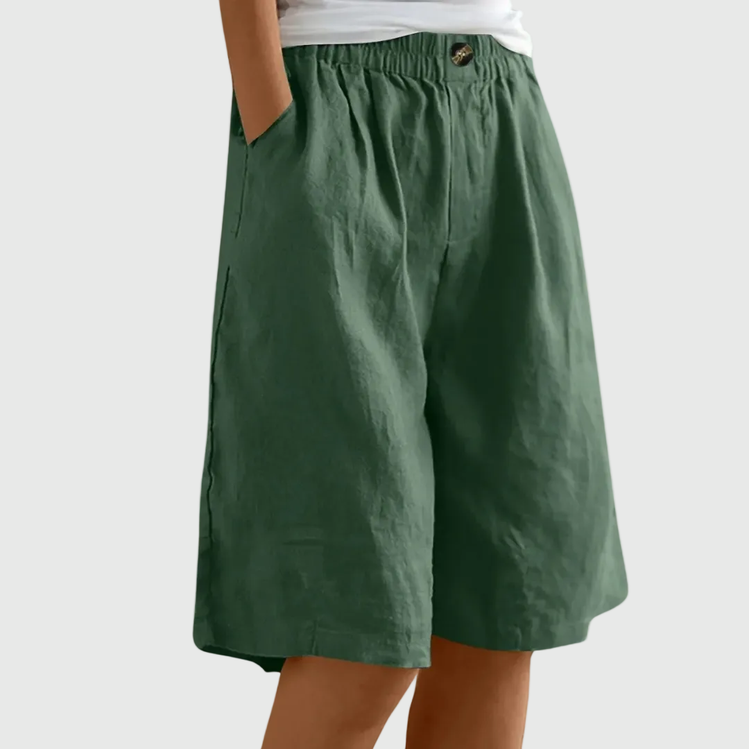 Mode Lumiére™| Shorts Amples Taille Élastique Marie