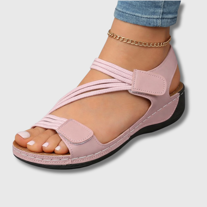 Agnes | Sandale Plate Confort & Brides Croisées