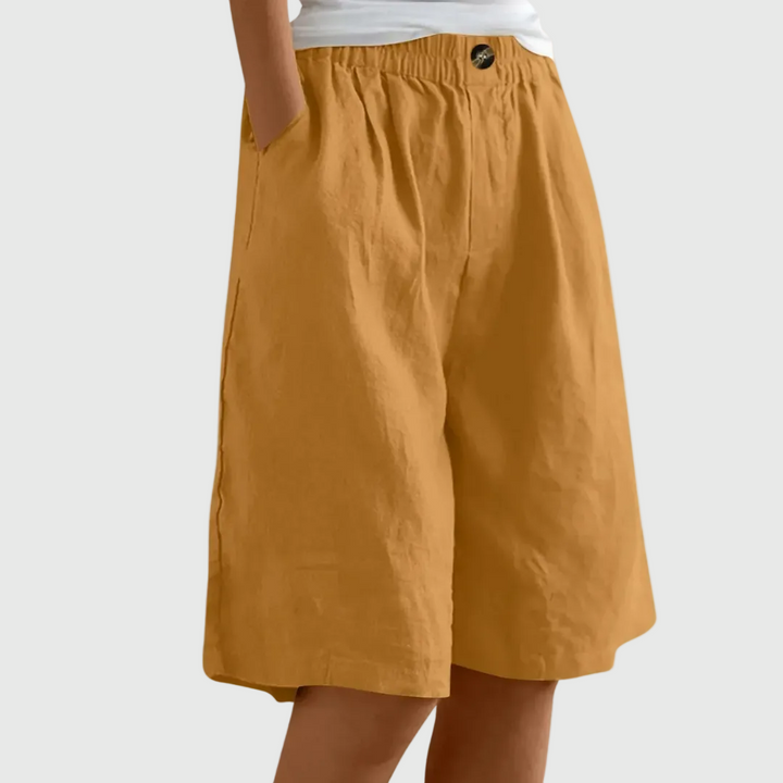 Mode Lumiére™| Shorts Amples Taille Élastique Marie
