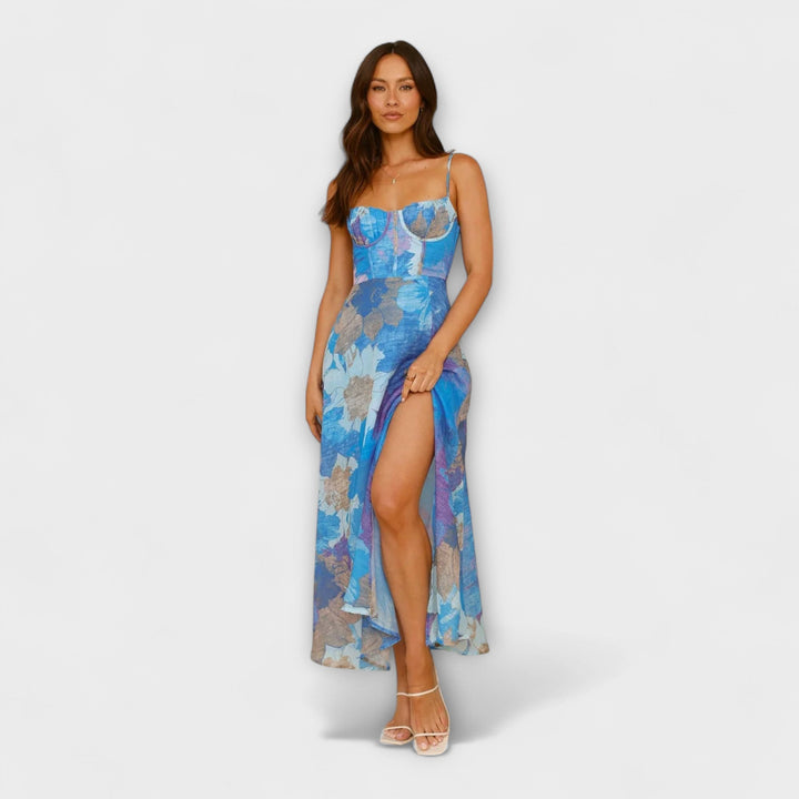 Audrey - Robe à motif floral pour femmes - Stylée et attrayante