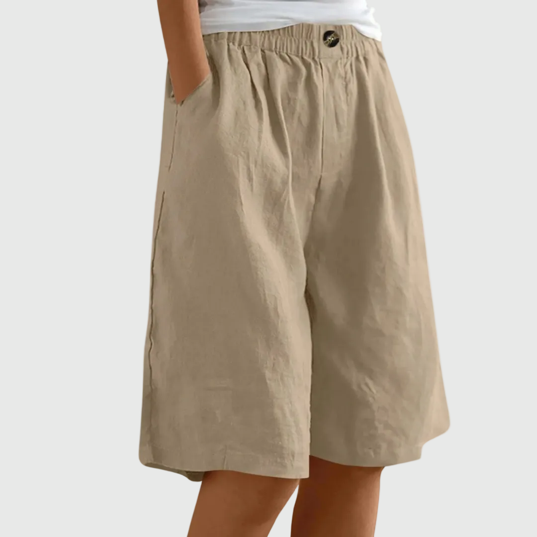 Mode Lumiére™| Shorts Amples Taille Élastique Marie