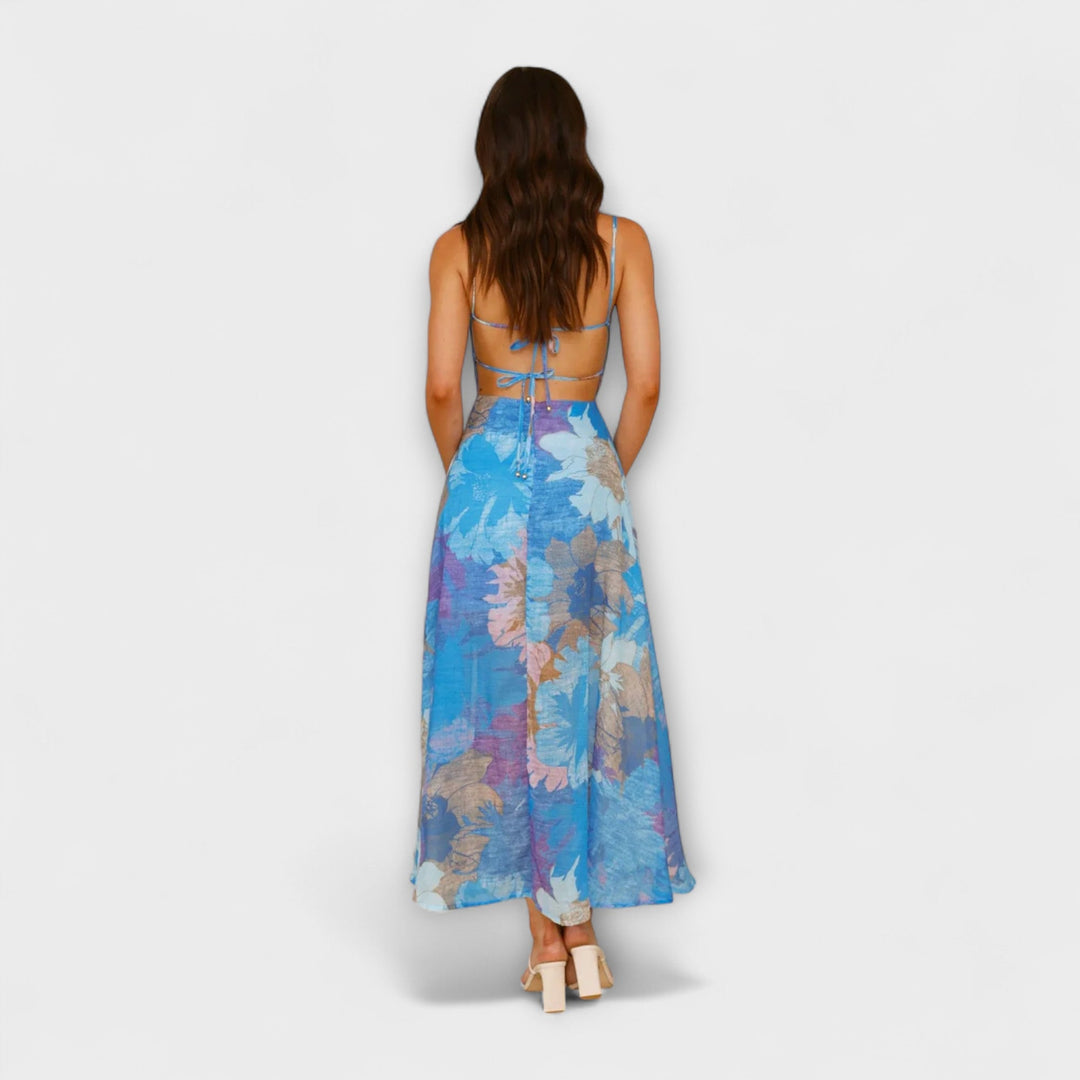 Audrey - Robe à motif floral pour femmes - Stylée et attrayante