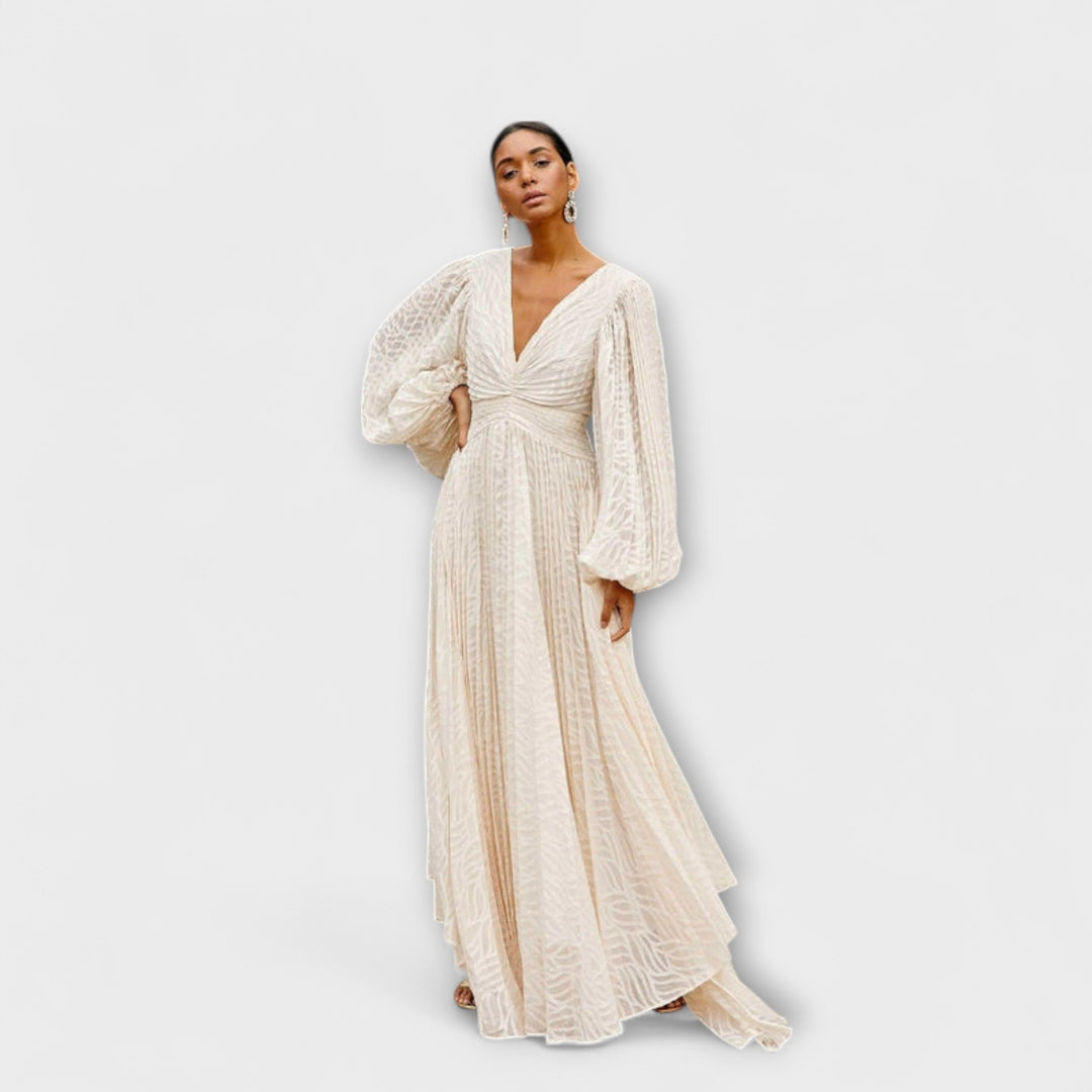 Elsa - Robes Maxi Crème d'Allegory