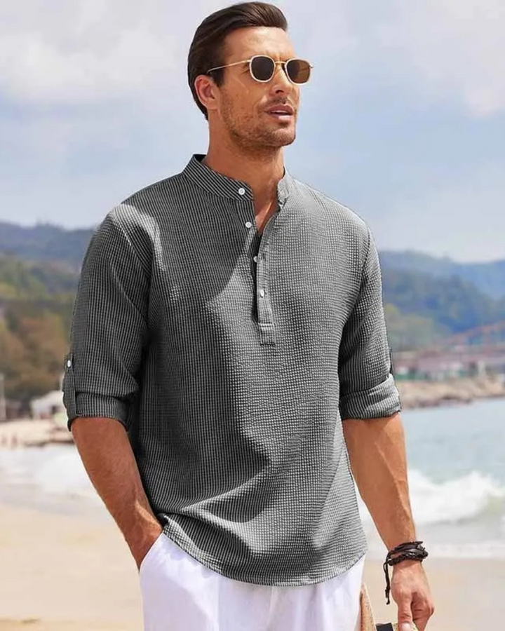 Mode Lumiére ™Long Sleeved Polo Shirt