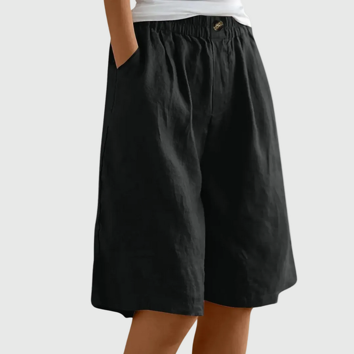 Mode Lumiére™| Shorts Amples Taille Élastique Marie