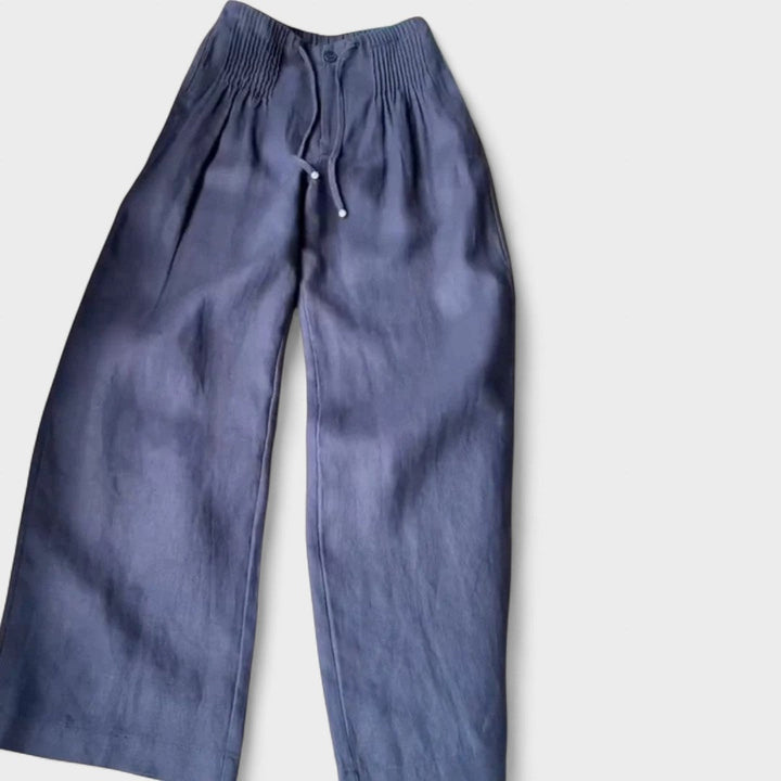 Mode Lumiére™ | Pantalon large en coton et lin