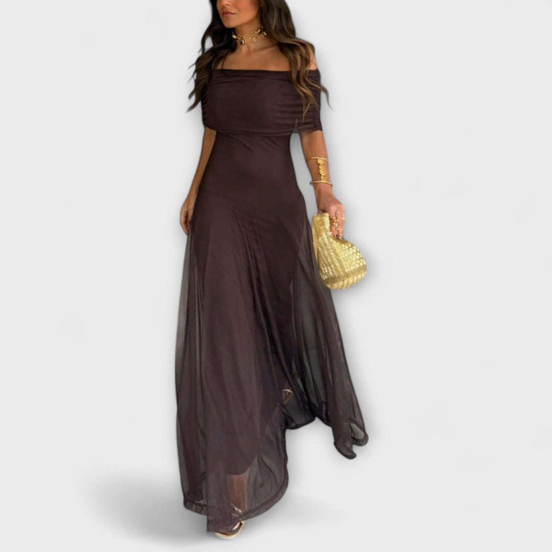 Louka - Robe maxi Toledo à une épaule