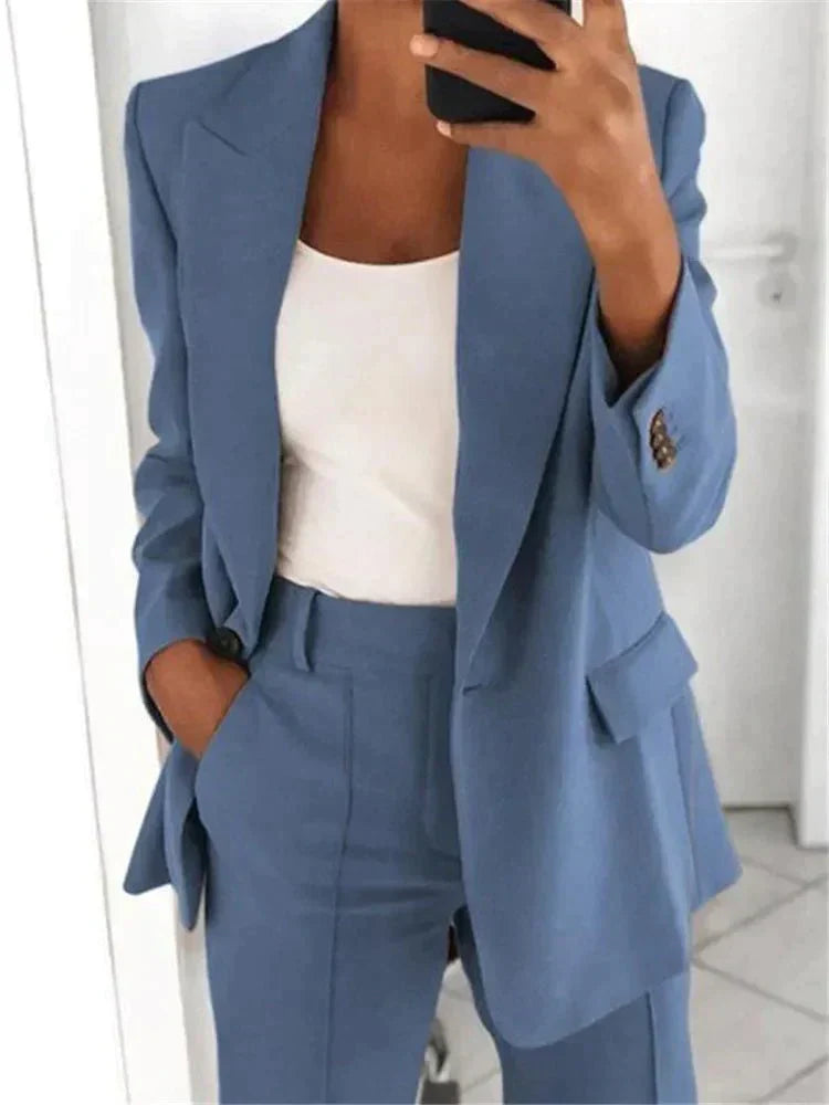 Camille | Ensemble blazer et pantalon large