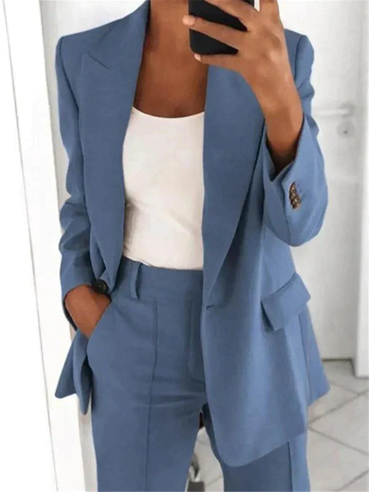 Camille | Ensemble blazer et pantalon large