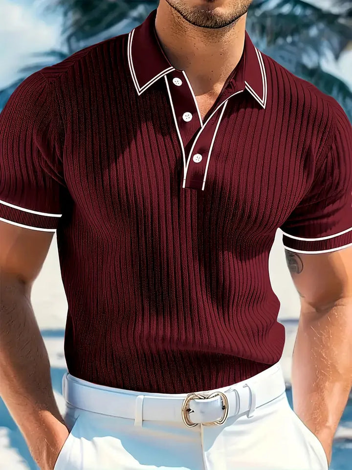 Mode Lumiére™| Polo élégant à manches courtes