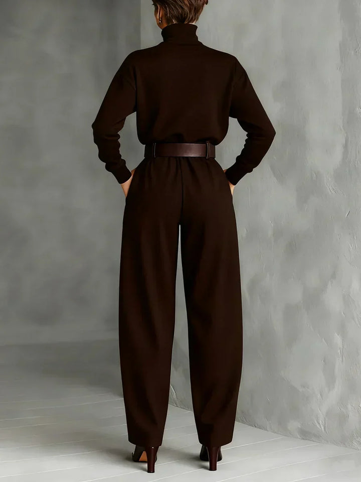 Ensemble Élégant Jessica™ : Haut Chic et Pantalons Droits