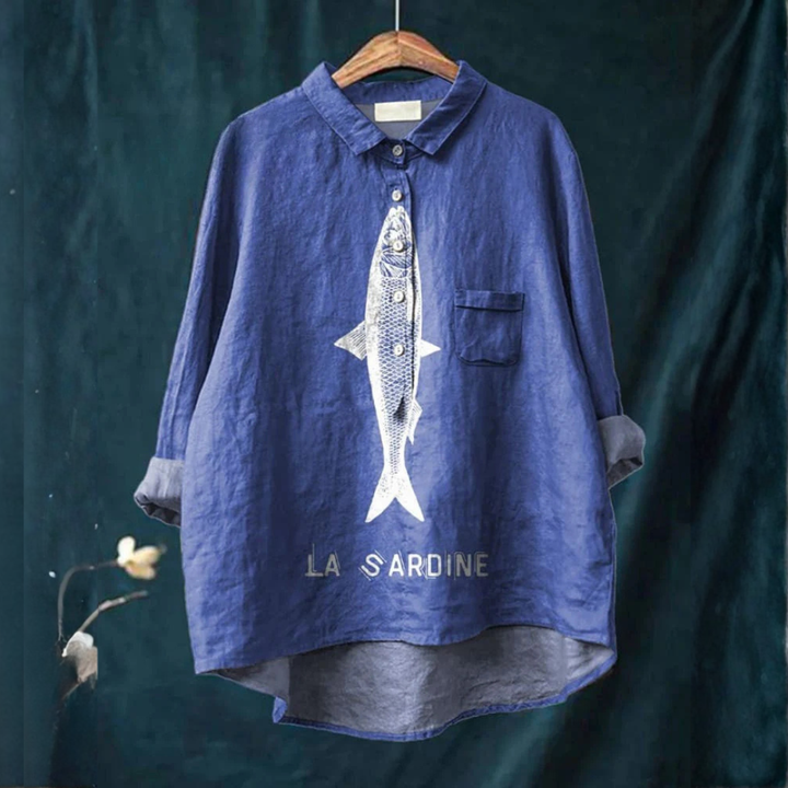Mode Lumiére™| Chemise Élégante à Motif Adèle