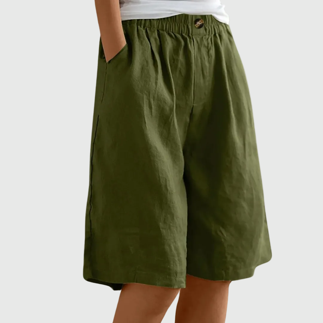 Mode Lumiére™| Shorts Amples Taille Élastique Marie