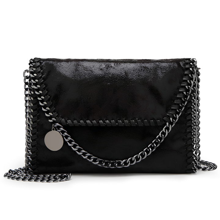 Charlotte - Élégant sac à bandoulière en cuir avec chaîne pour femmes