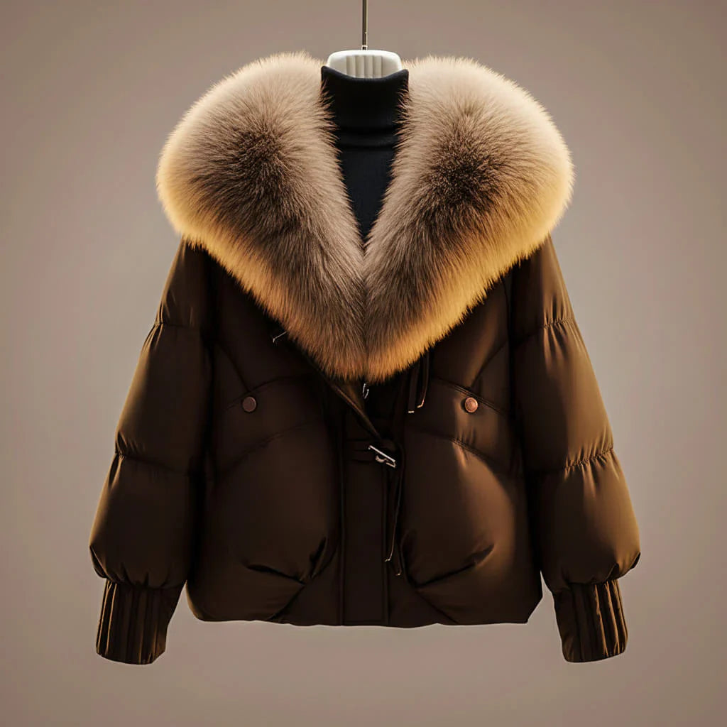 Willow - Manteau Rembourré Col en Fourrure