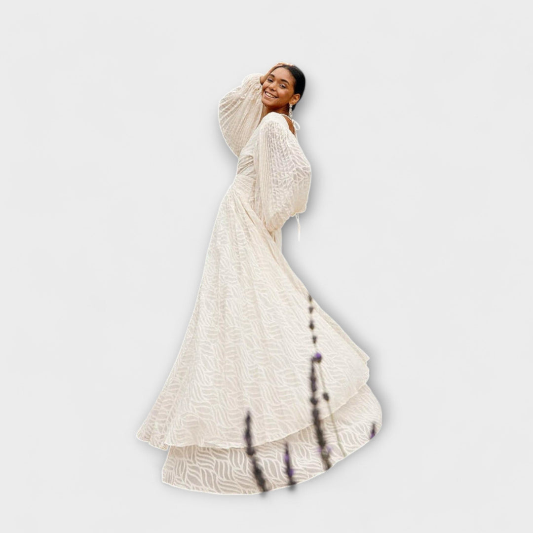 Elsa - Robes Maxi Crème d'Allegory