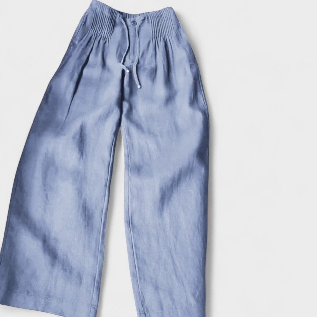Mode Lumiére™ | Pantalon large en coton et lin