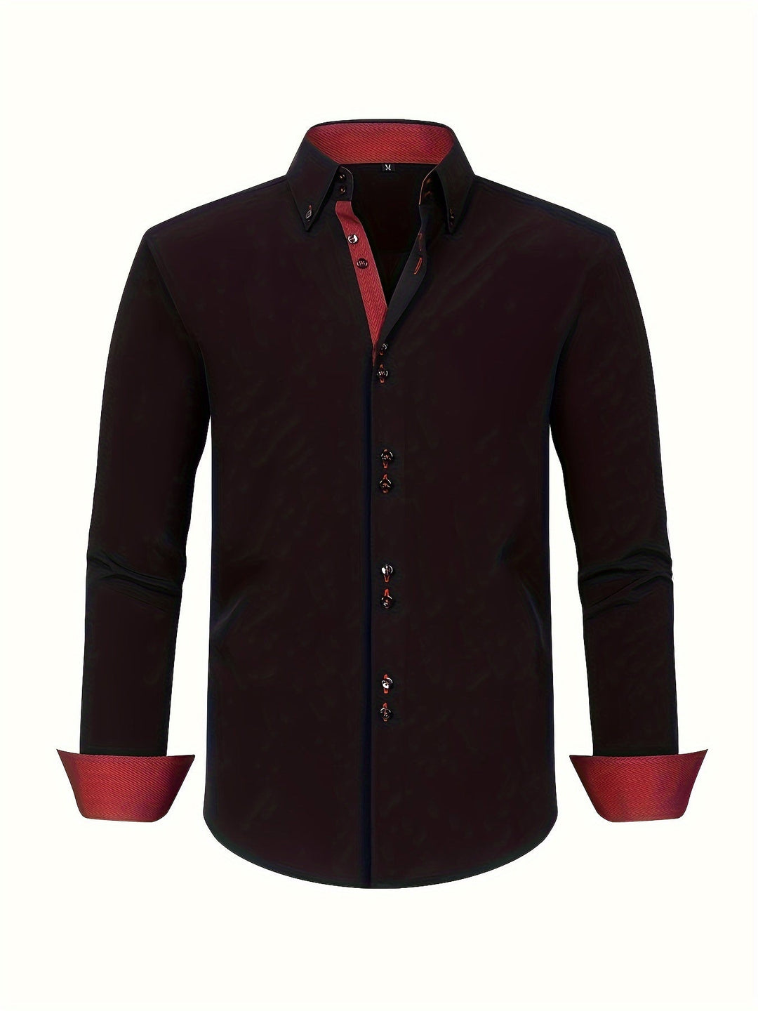 Mode Lumiére™ | CHEMISE ÉLÉGANTE LÉGÈRE AVEC DÉTAILS CONTRASTÉS