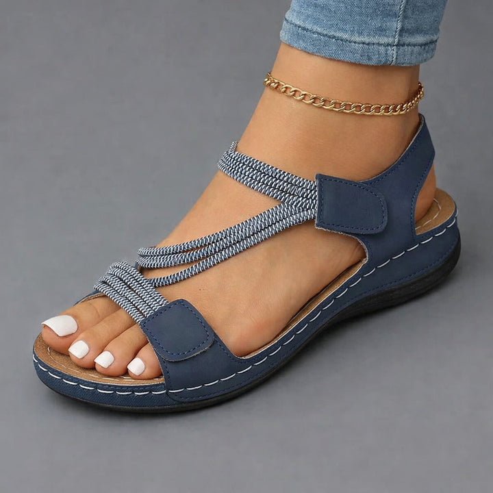 Agnes | Sandale Plate Confort & Brides Croisées