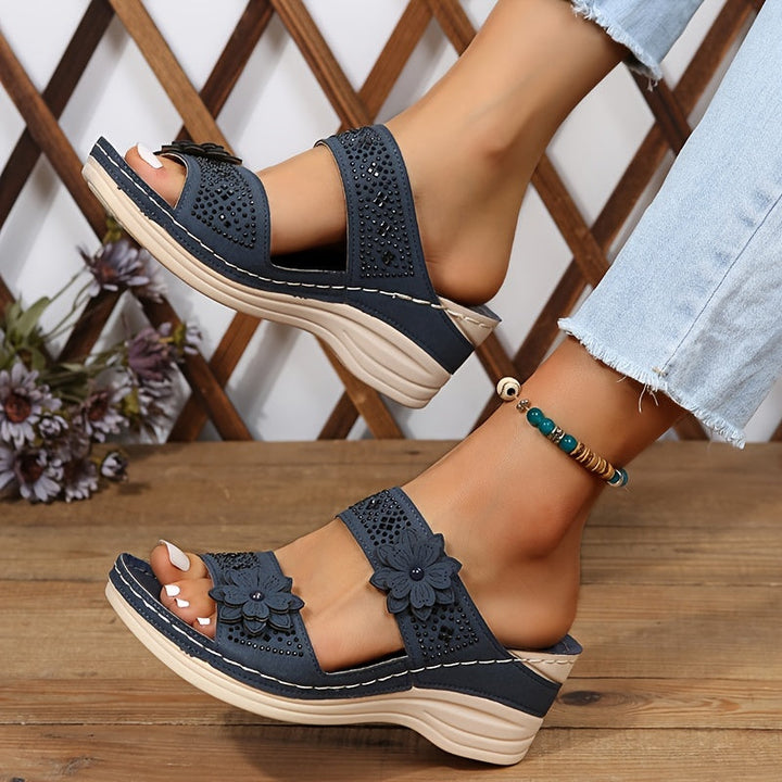 Mode Lumiére™| Sandales Confort Compensées Rosalie