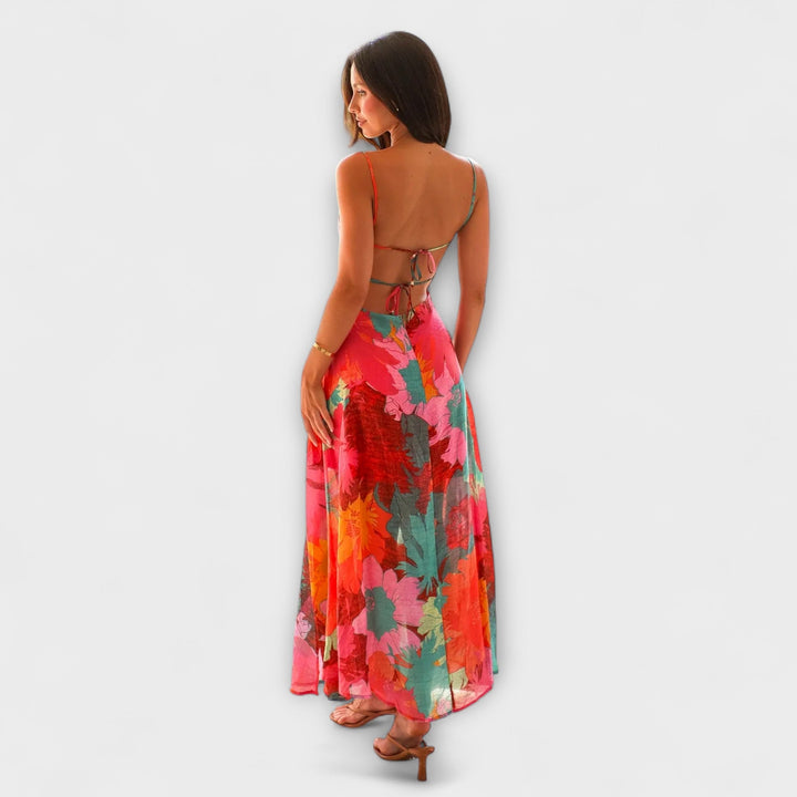 Audrey - Robe à motif floral pour femmes - Stylée et attrayante