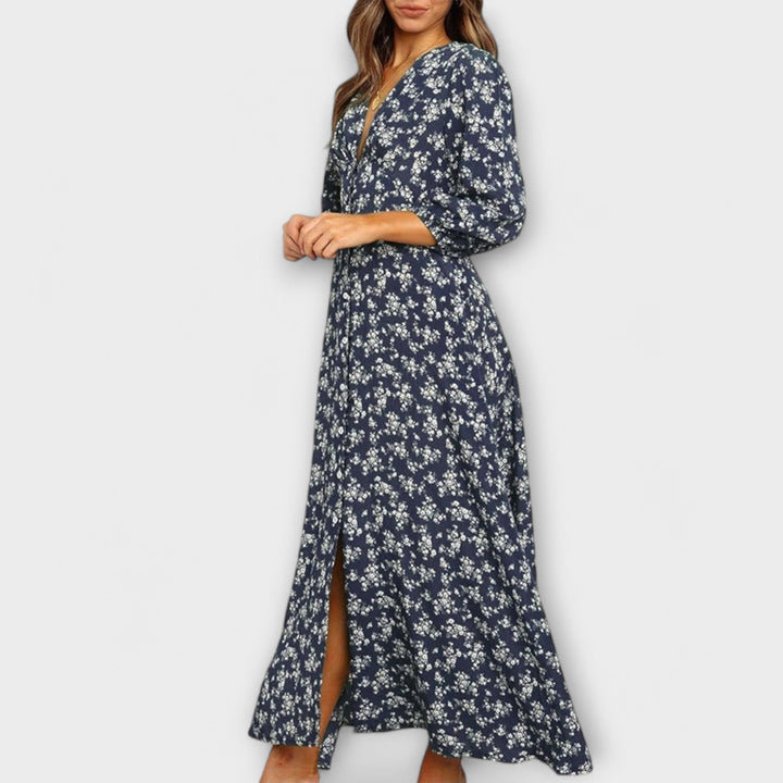 Robe maxi à motifs floraux pour femmes