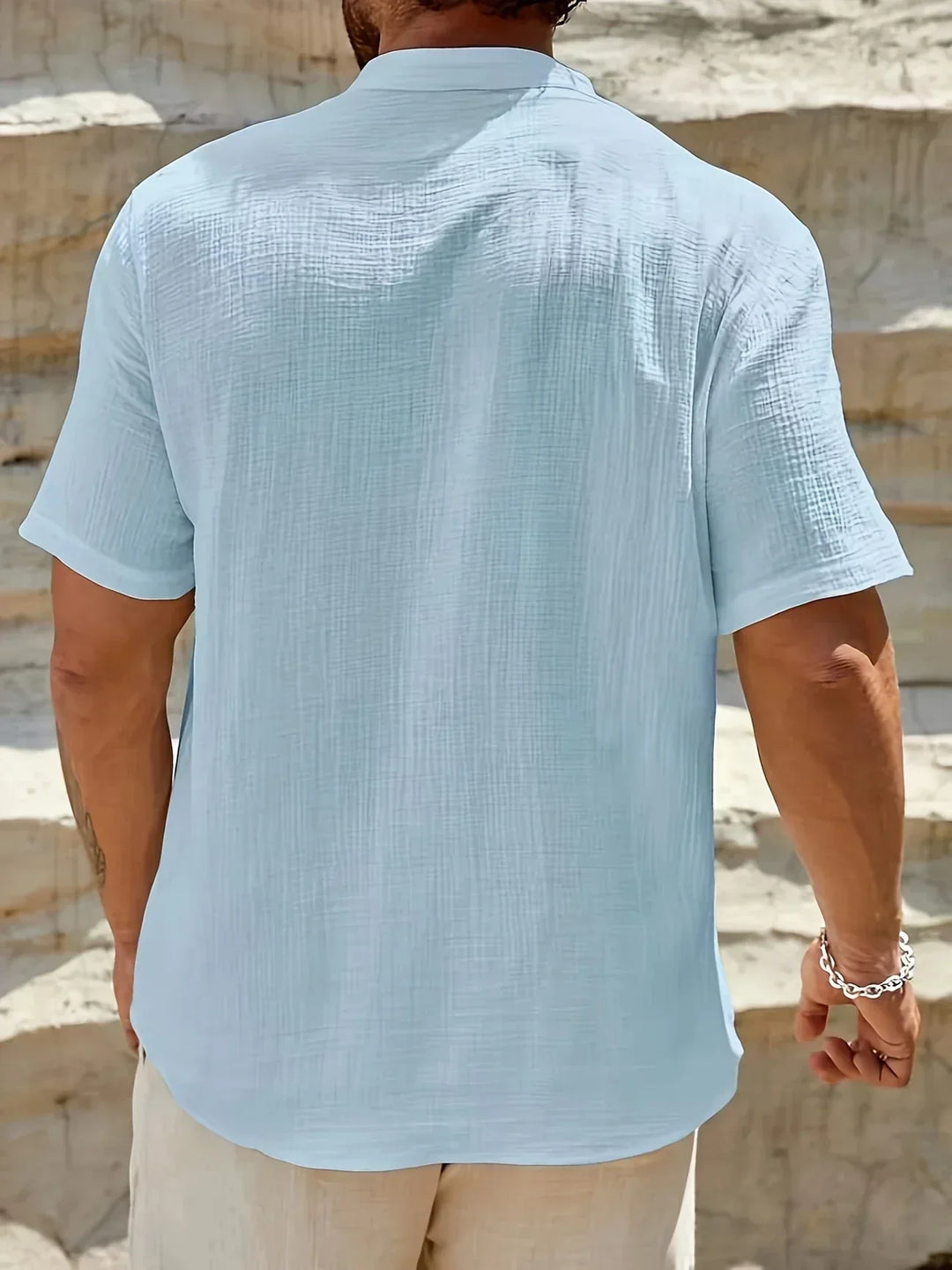 Leblanc™ | Chemise d’été élégante à col montant