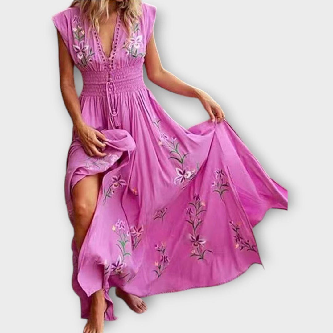 Felizia – Robe boho avec broderie enchanteresse