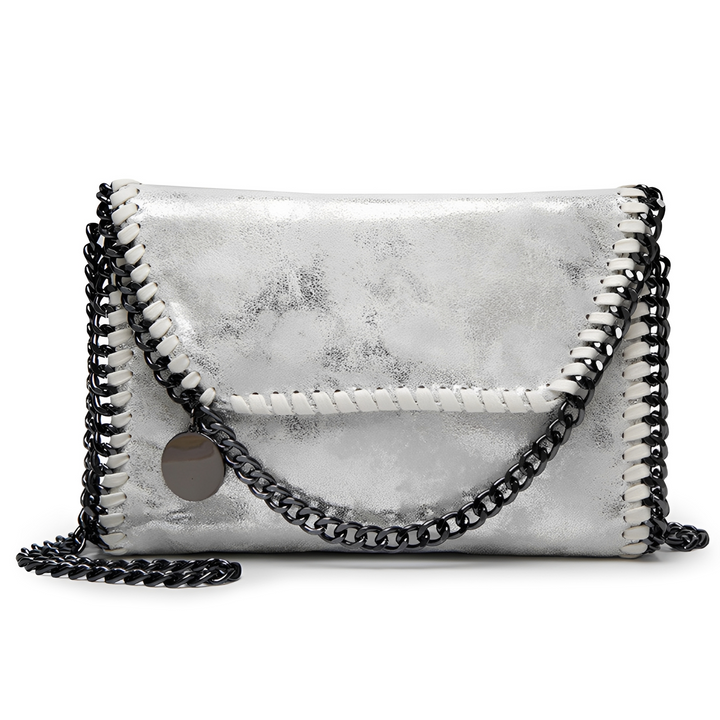 Charlotte - Élégant sac à bandoulière en cuir avec chaîne pour femmes