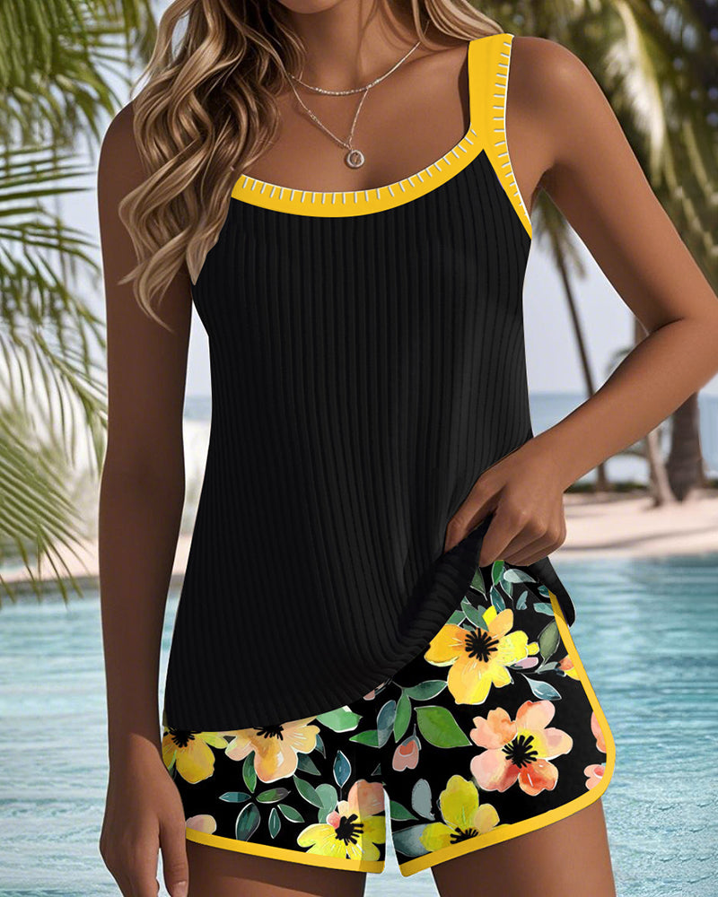 Mode Lumiére™ | Tankini Féminin Glamour Bianca