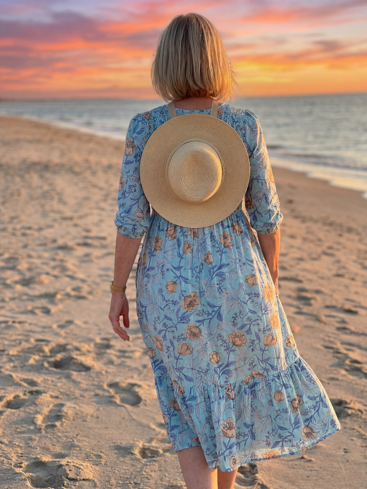Halia | Robe Midi à Fleurs Gather