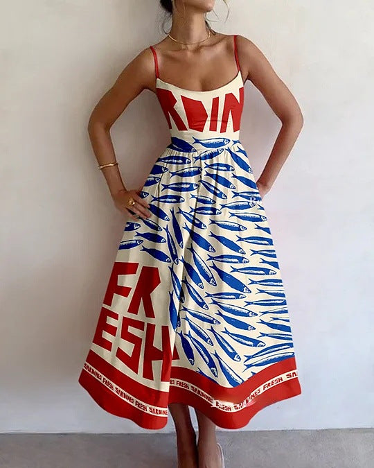 Winslowe | Robe Midi Art Côtière