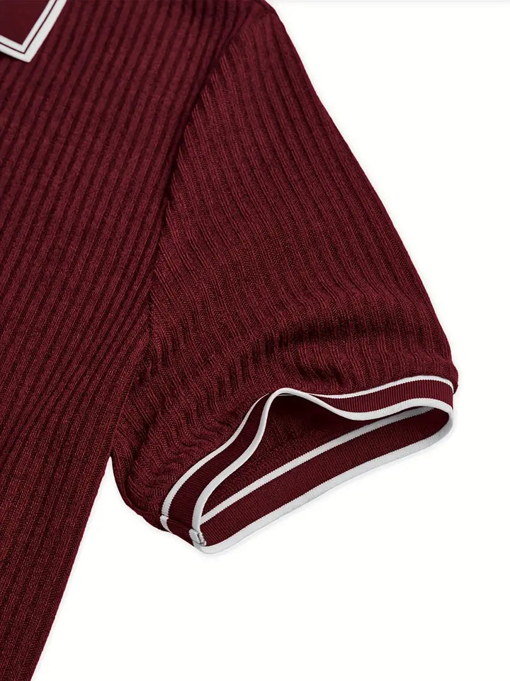 Mode Lumiére™| Polo élégant à manches courtes