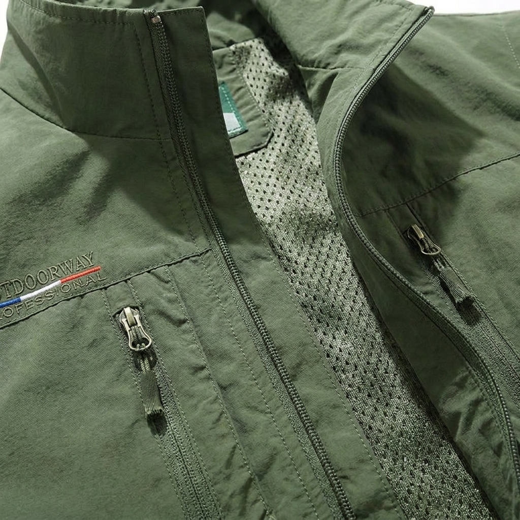 LAURENT MONACO | VESTE UTILE ZIPPÉE POUR HOMMES