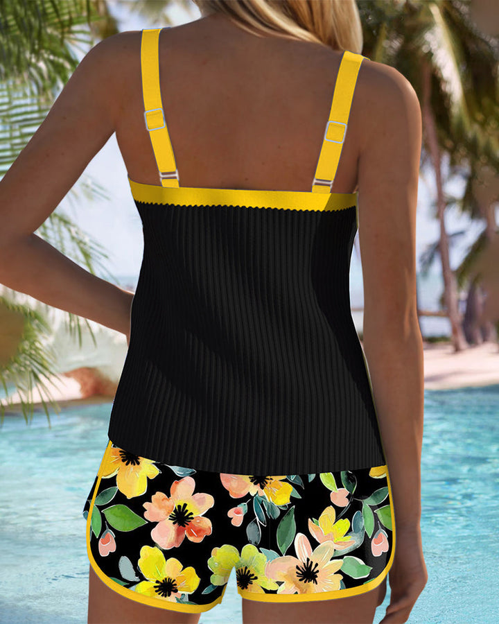 Mode Lumiére™ | Tankini Féminin Glamour Bianca