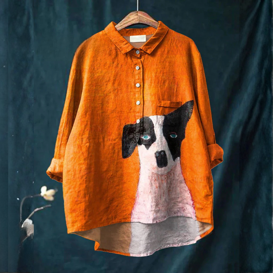Mode Lumiére™| Chemise Élégante à Motif Gabrielle