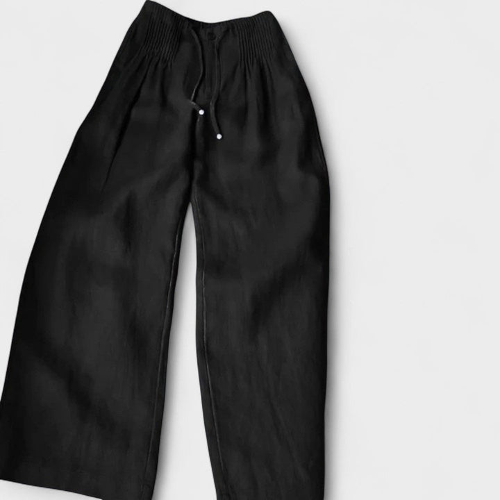Mode Lumiére™ | Pantalon large en coton et lin