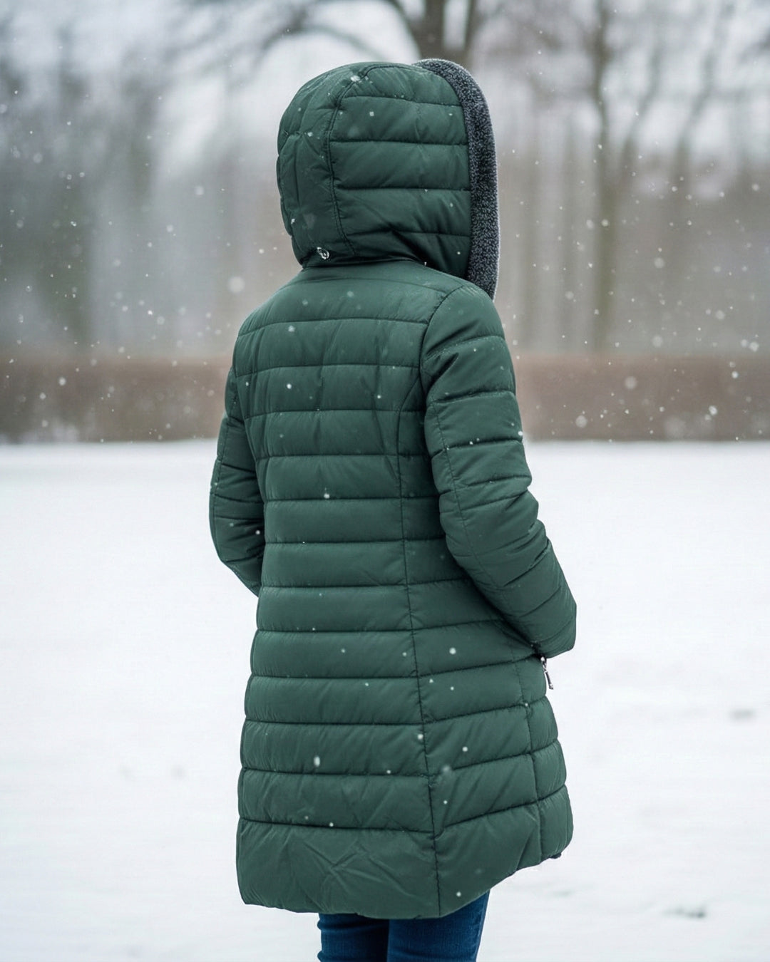 Manteau Matelassé à Capuche – Chaleur Confortable et Élégance Quotidienne