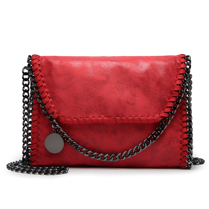 Charlotte - Élégant sac à bandoulière en cuir avec chaîne pour femmes