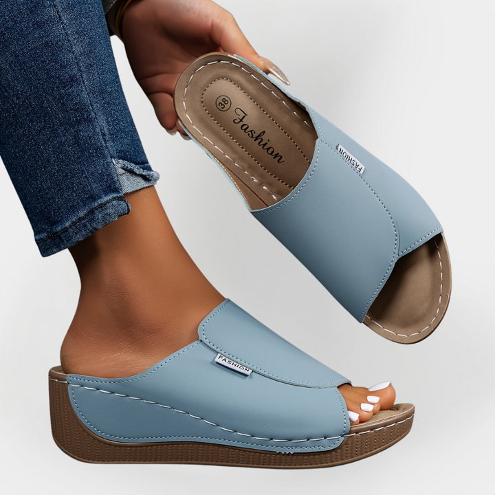 Mode Lumiére™ Sandales en Cuir Orthopédiques