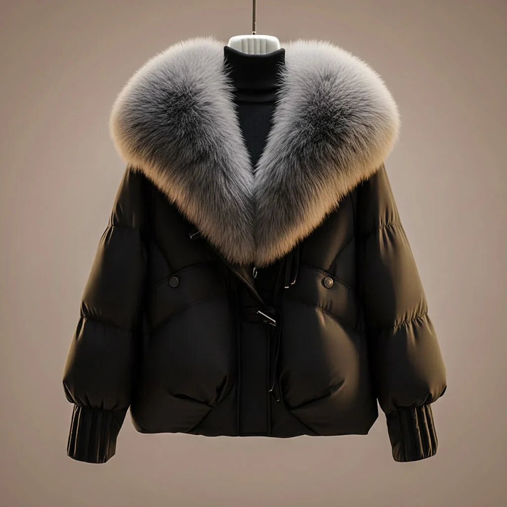 Willow - Manteau Rembourré Col en Fourrure