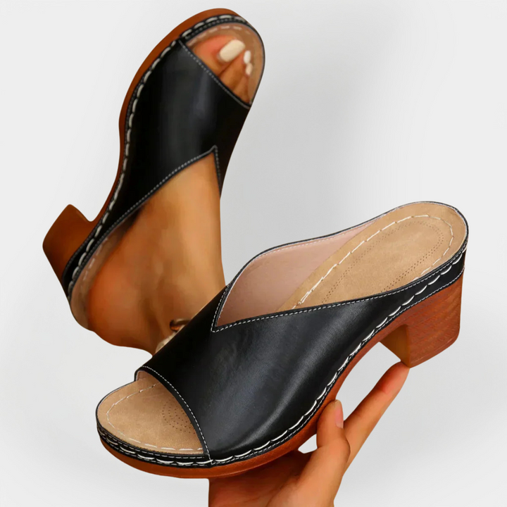Mode Lumiére™ Sandales Orthopédiques à Talon Épais