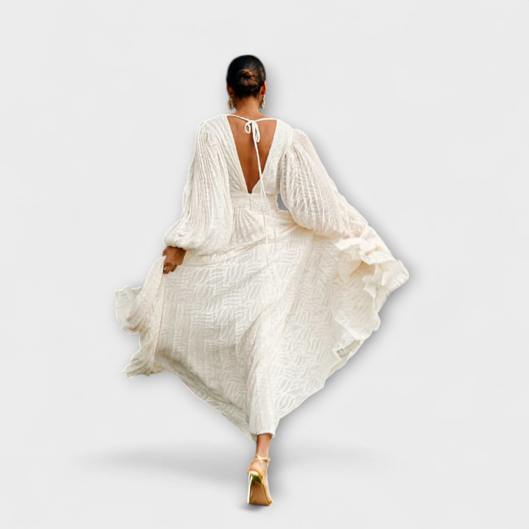 Elsa - Robes Maxi Crème d'Allegory