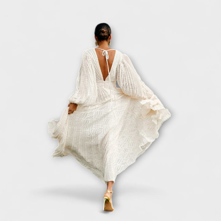 Elsa - Robes Maxi Crème d'Allegory