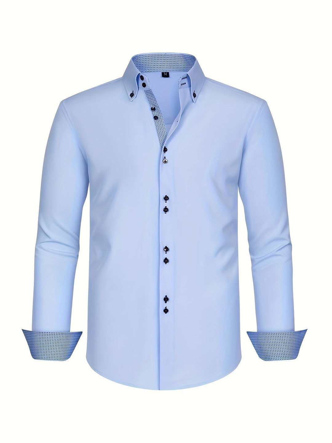 Mode Lumiére™ | CHEMISE ÉLÉGANTE LÉGÈRE AVEC DÉTAILS CONTRASTÉS